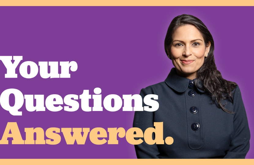 Priti Patel answers your questions